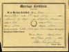 Marriage Certificate, Manuel Gomes Anjo and Virginia Pereira, July 9, 1910.