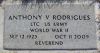 Anthony Rodrigues Headstone